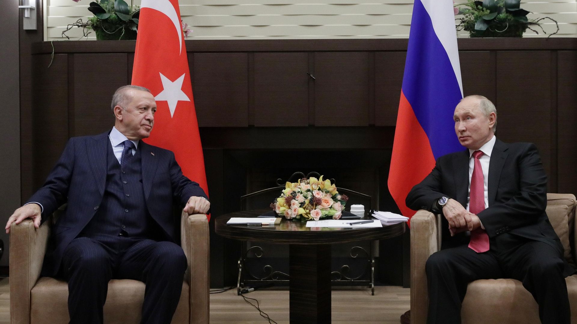 Владимир Путин и президент Турции Реджеп Тайип Эрдоган Владимир Путин и президент Турции Реджеп Тайип Эрдоган - РИА Новости, 1920, 24.10.2023