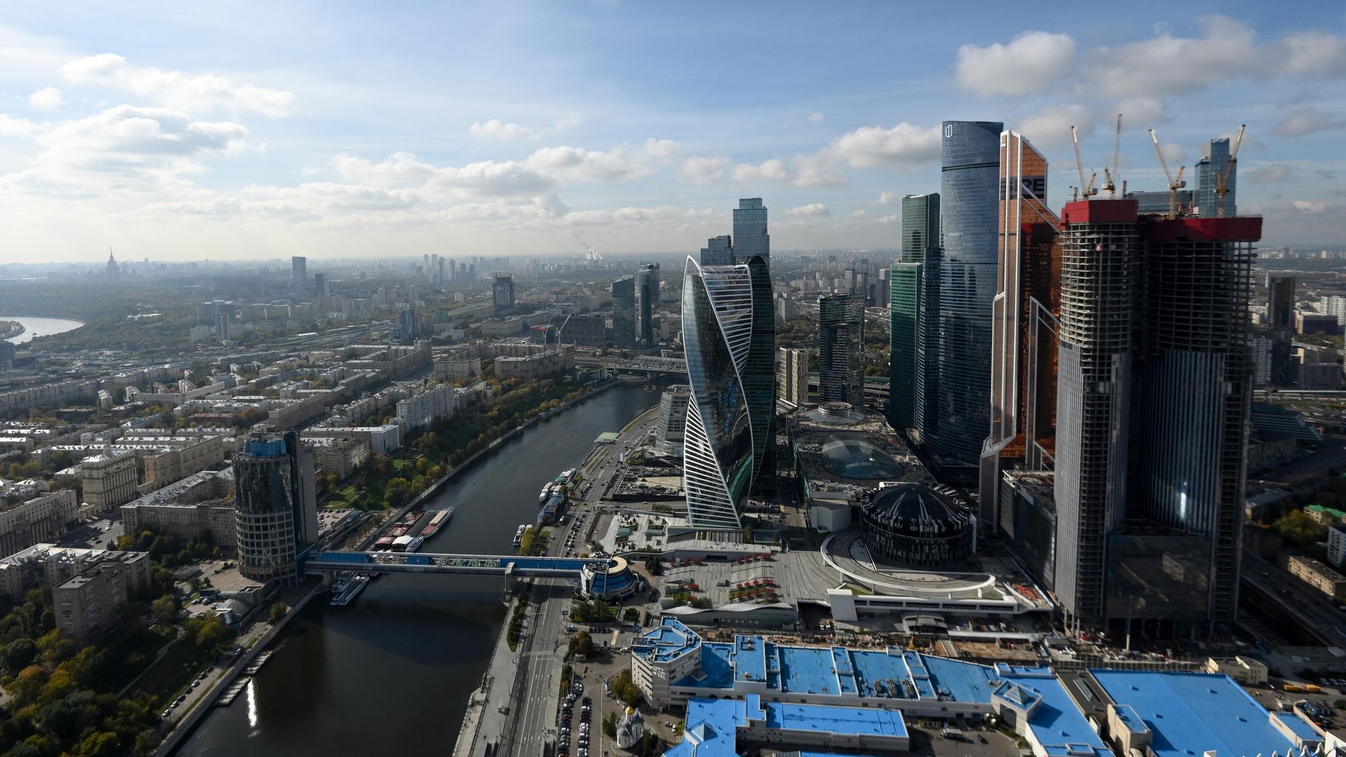 Вид на деловой центр Москва-Сити Вид на деловой центр Москва-Сити - РИА Новости, 1920, 08.10.2021