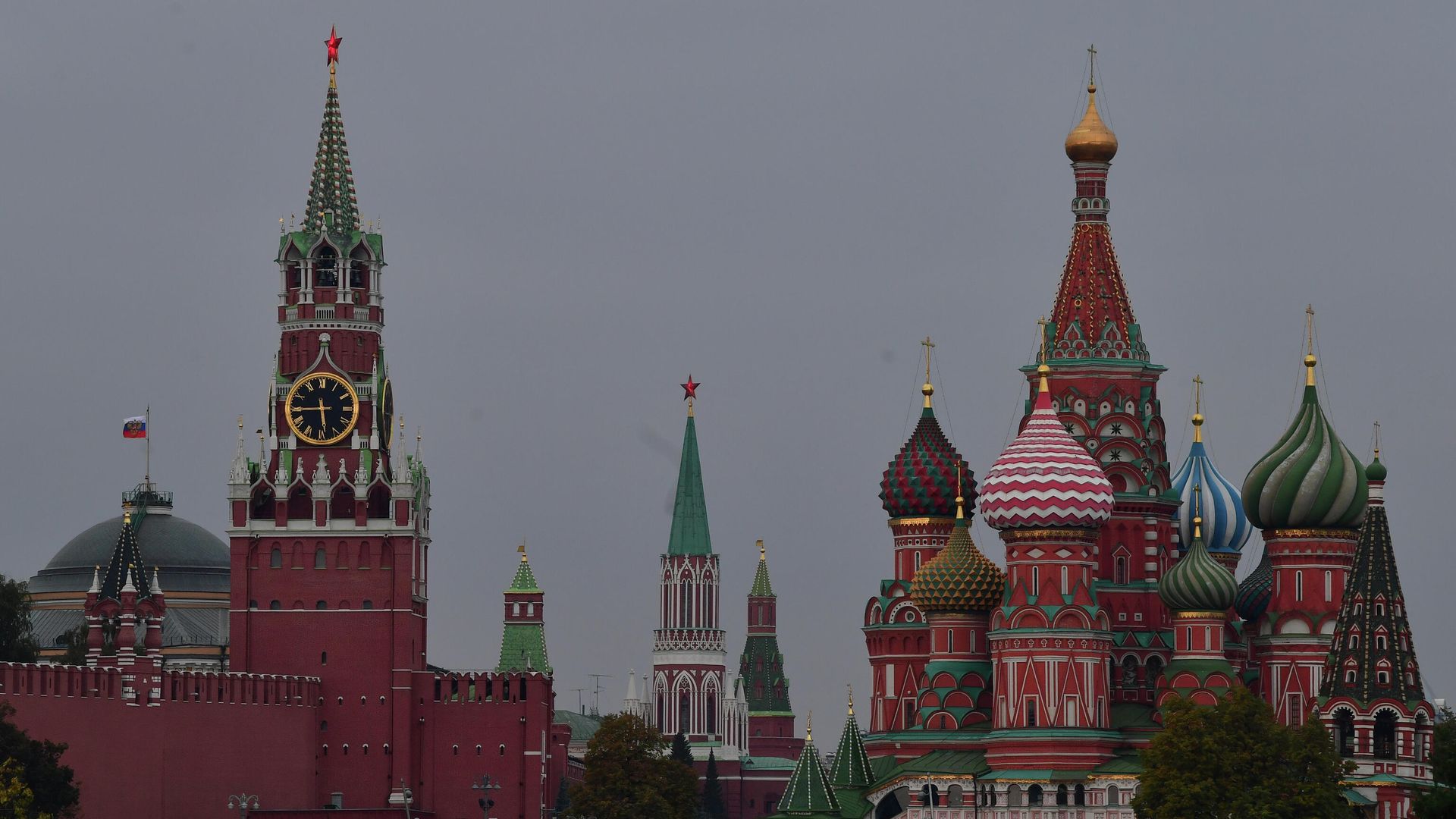 Московский Кремль и Покровский собор Московский Кремль и Покровский собор - РИА Новости, 1920, 23.11.2021