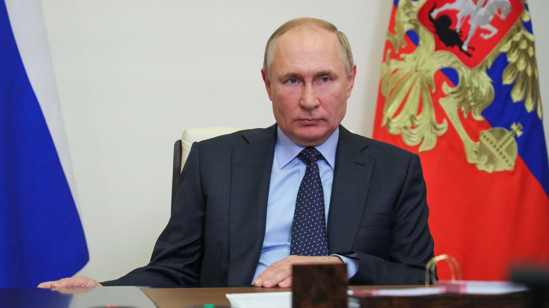 Президент РФ Владимир Путин проводит в режиме видеоконференции Президент РФ Владимир Путин проводит в режиме видеоконференции - РИА Новости, 1920, 06.10.2021