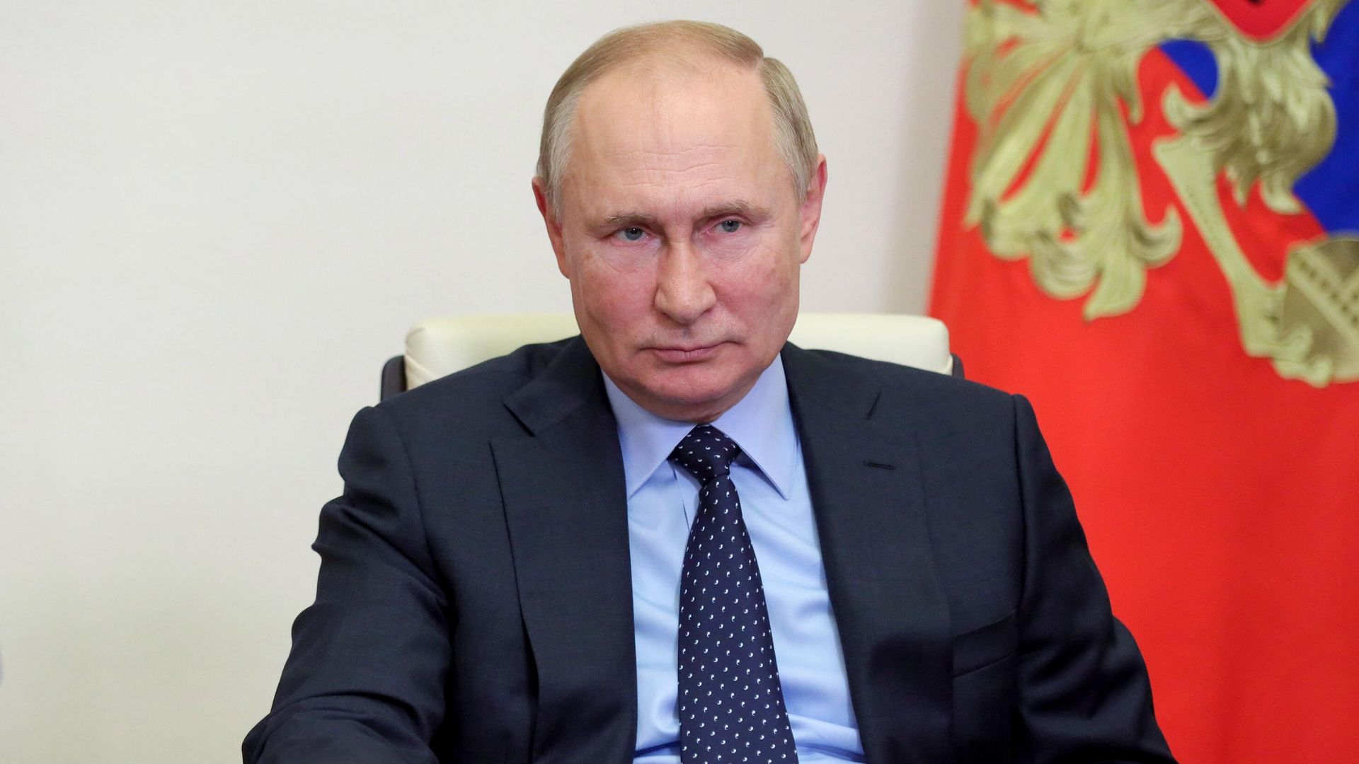 Президент РФ Владимир Путин проводит в режиме видеоконференции встречу с временно исполняющим обязанности губернатора Тамбовской области Максимом Егоровым Президент РФ Владимир Путин проводит в режиме видеоконференции встречу с временно исполняющим обязанности губернатора Тамбовской области Максимом Егоровым - РИА Новости, 1920, 08.10.2021
