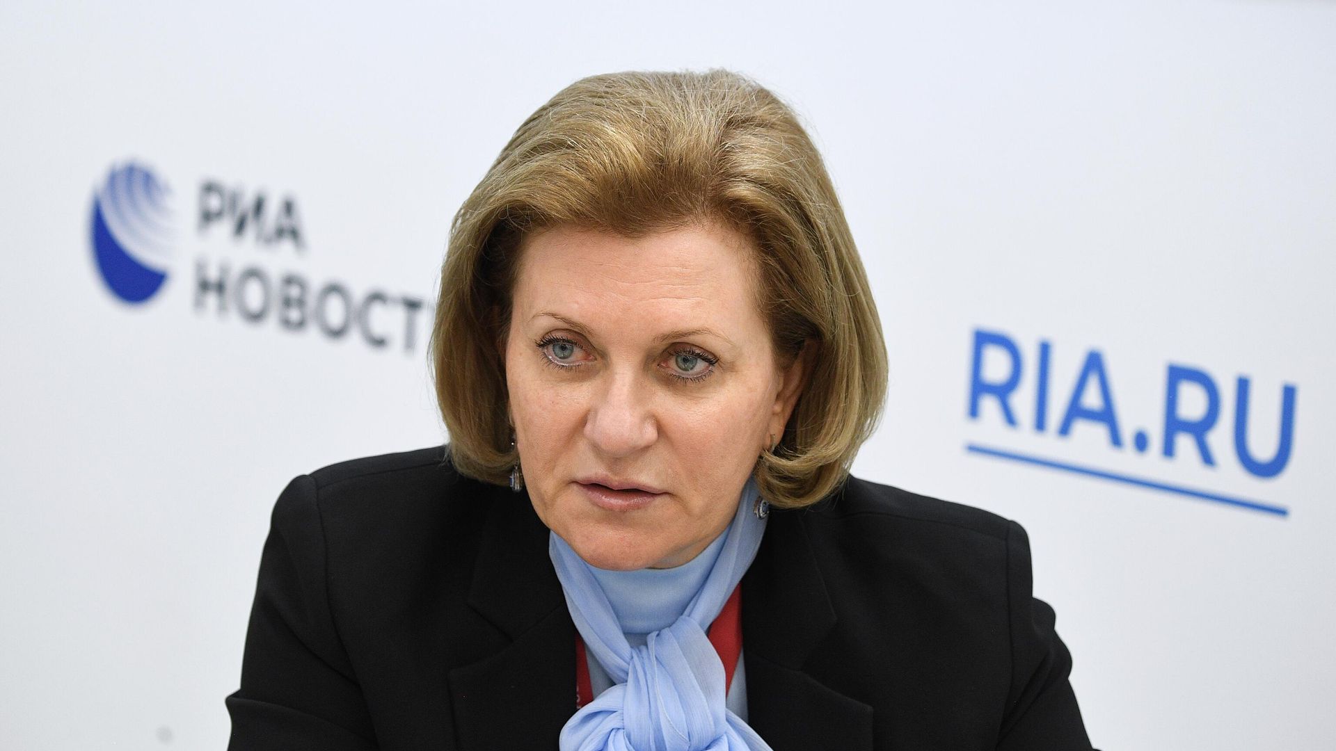 Руководитель Федеральной службы по надзору в сфере защиты прав потребителей и благополучия человека - главный государственный санитарный врач РФ Анна Попова - РИА Новости, 1920, 04.10.2021