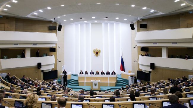 Заседание Совета Федерации РФ