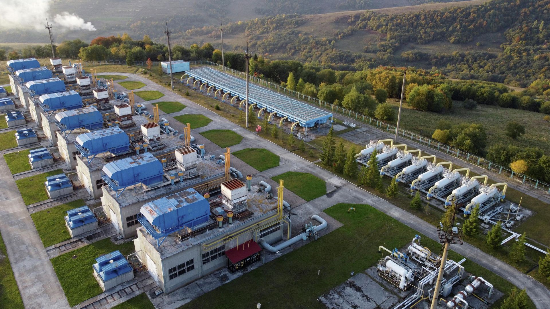 Газокомпрессорная станция в Воловце, Украина Газокомпрессорная станция в Воловце, Украина - РИА Новости, 1920, 13.10.2021