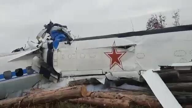 Легкомоторный самолет L-410, разбившийся в нескольких километрах от Мензелинска в Татарстане (скриншот видео) - РИА Новости, 1920, 10.10.2021