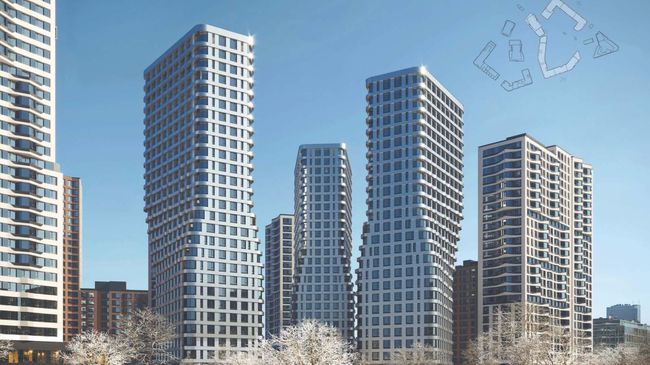 Третий этап застройки промзоны Серп и Молот в московском районе Лефортово
