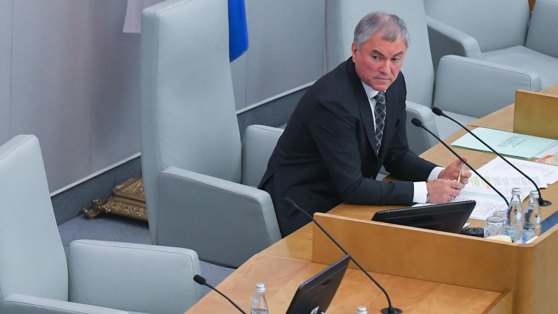Вячеслав Володин на пленарном заседании Государственной Думы РФ восьмого созыва - РИА Новости, 1920, 12.10.2021