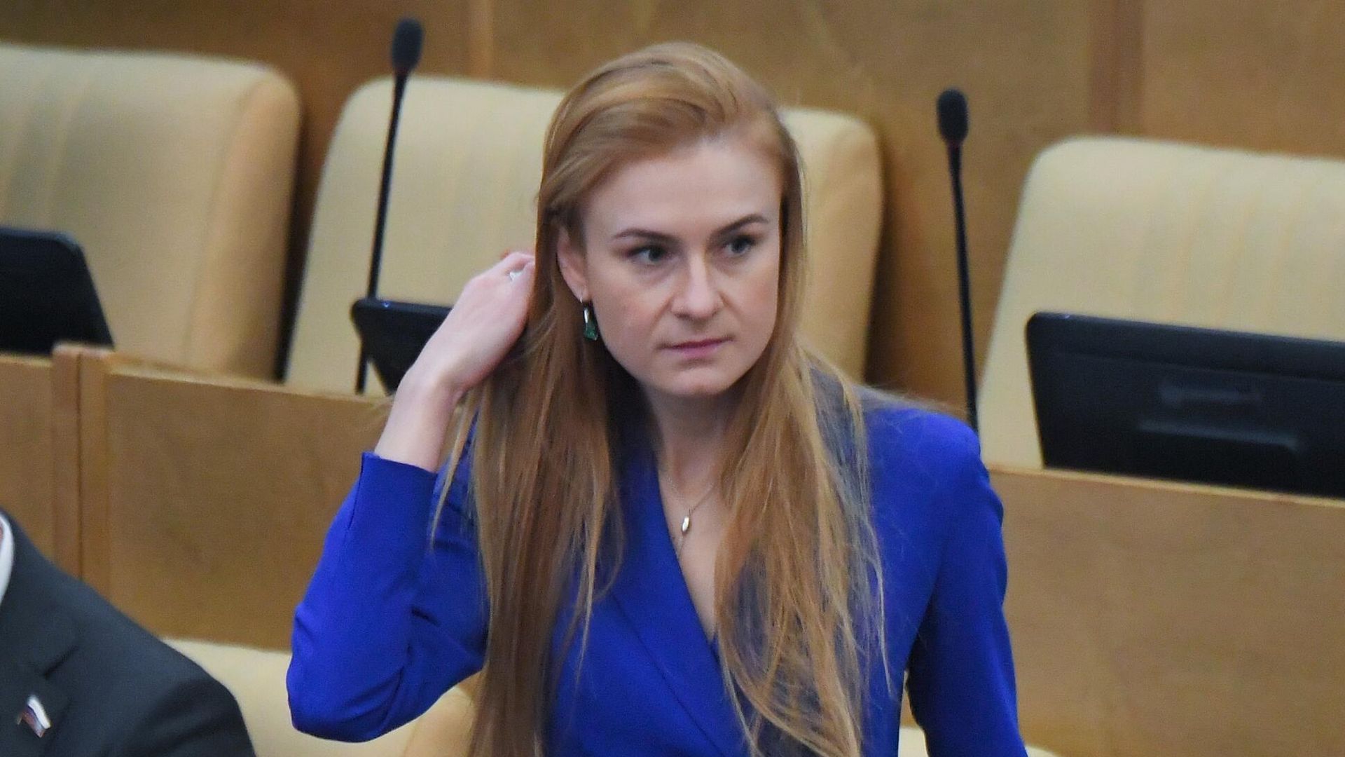 Депутат Государственной думы Мария Бутина перед началом пленарного заседания Депутат Государственной думы Мария Бутина перед началом пленарного заседания - РИА Новости, 1920, 10.05.2022