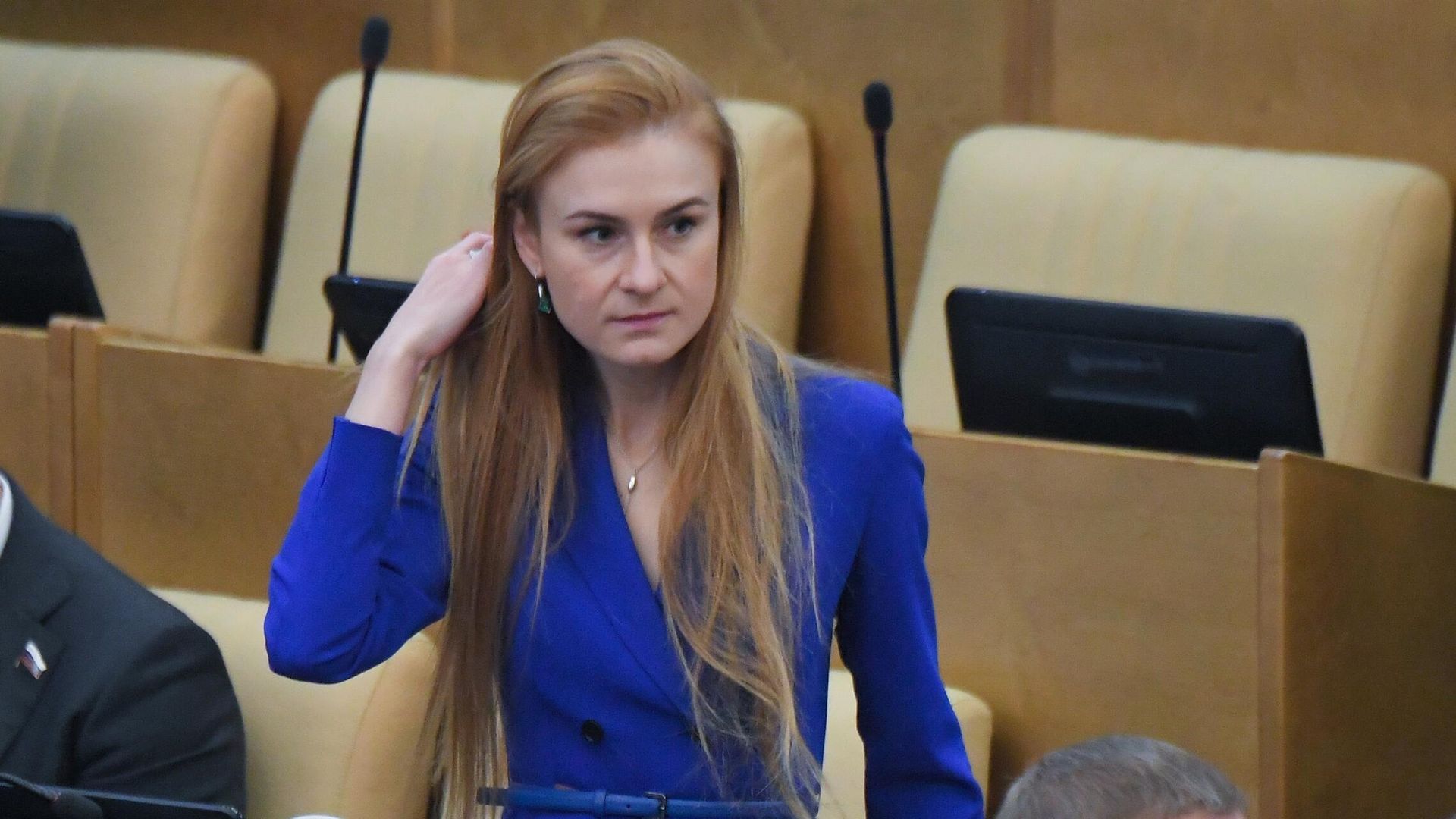 Депутат Государственной думы Мария Бутина перед началом пленарного заседания Депутат Государственной думы Мария Бутина перед началом пленарного заседания - РИА Новости, 1920, 10.05.2022