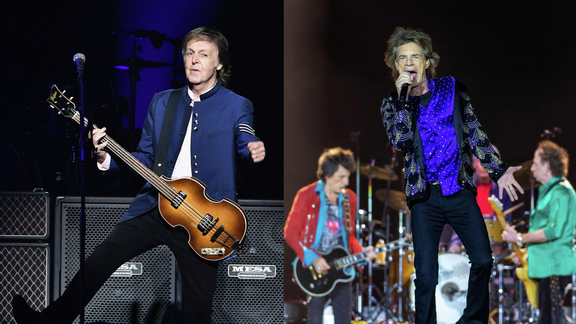 Пол Маккартни и участники группы The Rolling Stones Пол Маккартни и участники группы The Rolling Stones - РИА Новости, 1920, 14.10.2021
