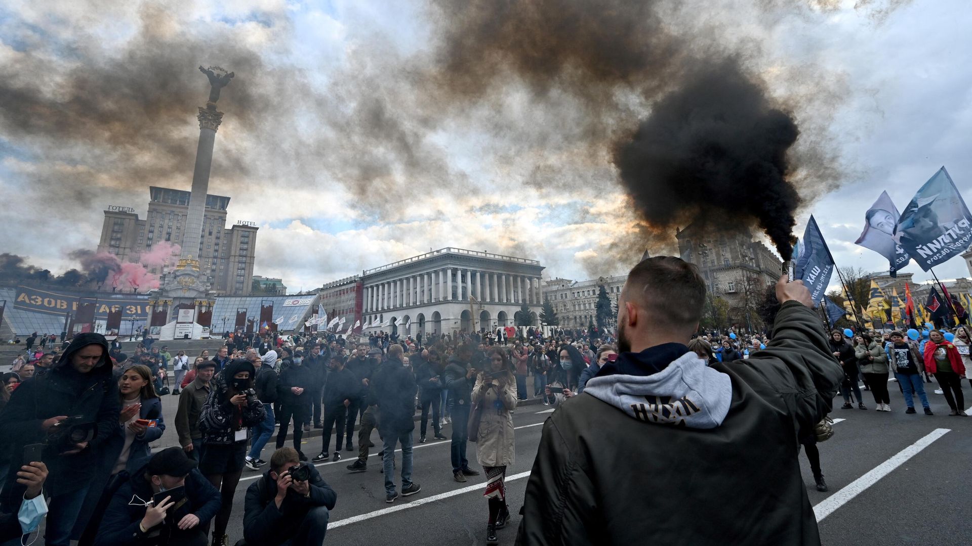 Марш националистов в честь Дня защитника Украины Марш националистов в честь Дня защитника Украины - РИА Новости, 1920, 24.10.2021