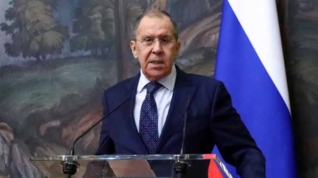 Министр иностранных дел РФ Сергей Лавров во время пресс-конференции по итогам переговоров с министром иностранных дел Боливии Рохелио Майтой