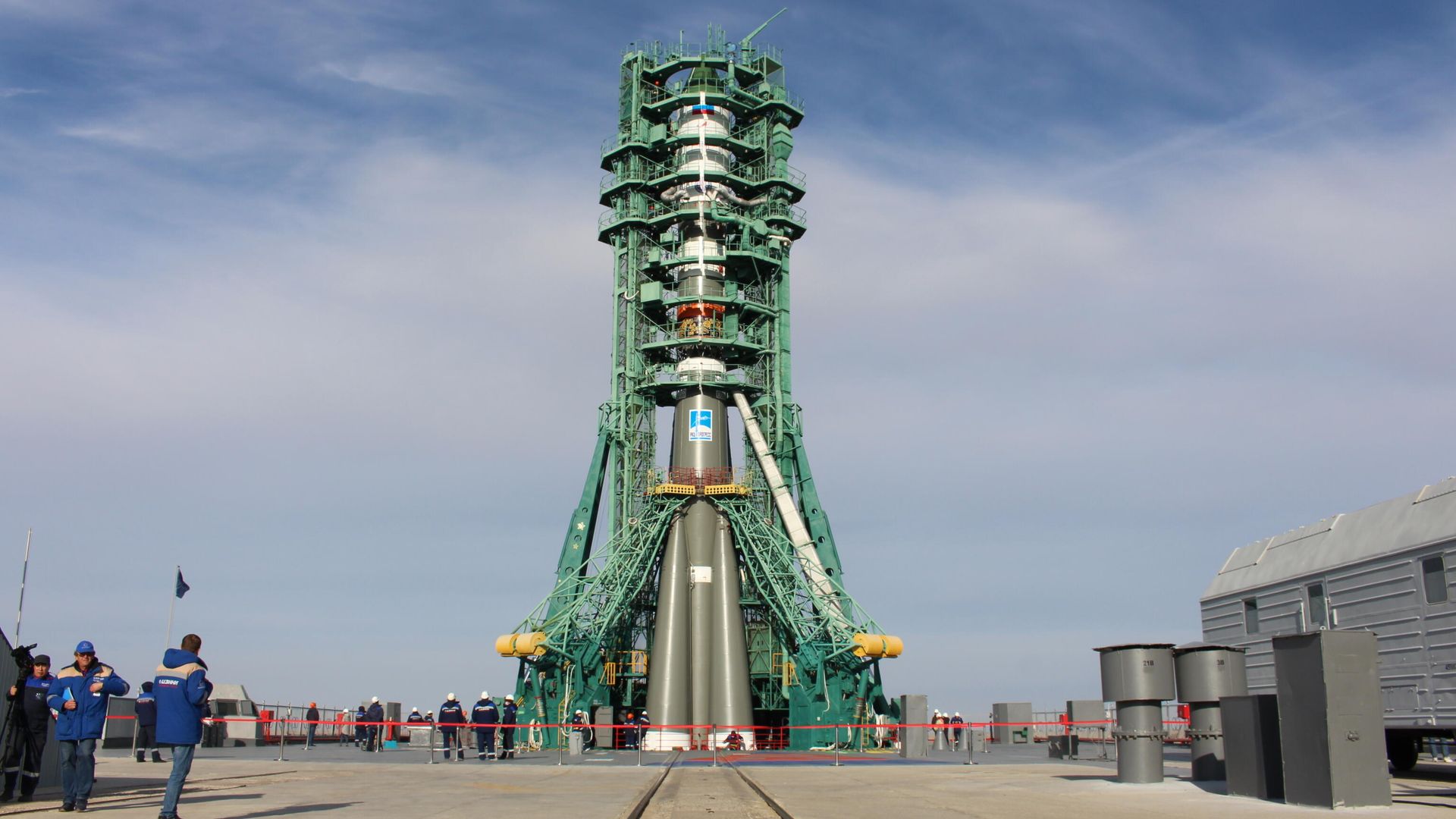 Грузовой корабль Прогресс МС-18 на стартовом комплексе Восток Грузовой корабль Прогресс МС-18 на стартовом комплексе Восток - РИА Новости, 1920, 25.10.2021