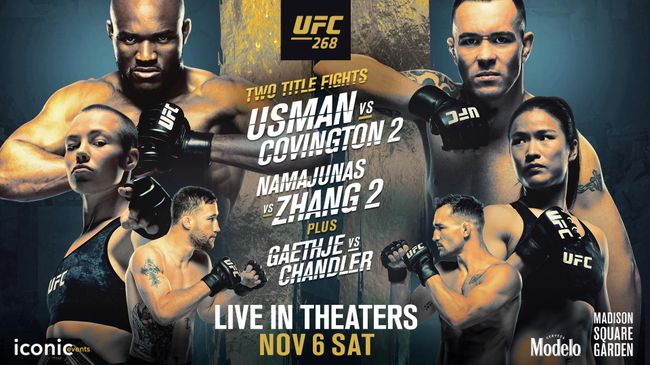 Официальный постер UFC 268 Официальный постер UFC 268