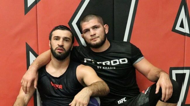 Зубайра Тухугов и Хабиб Нурмагомедов