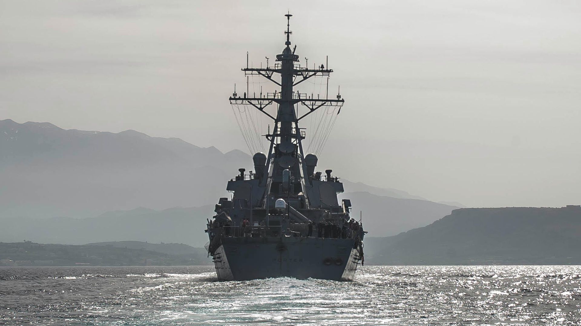 Эсминец ВМС США Портер движется в Черное море Эсминец ВМС США Портер движется в Черное море - РИА Новости, 1920, 07.11.2021
