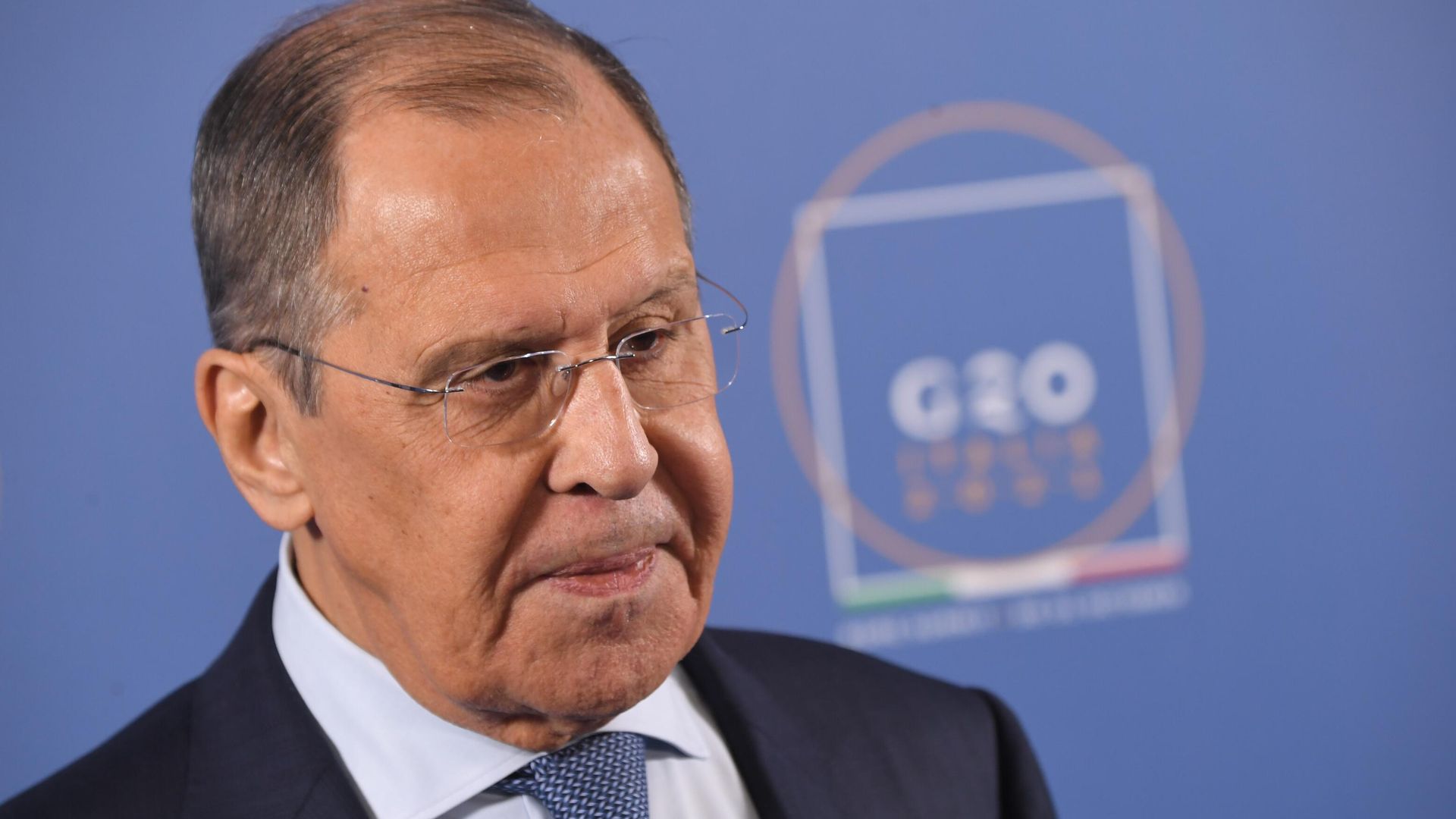 Министр иностранных дел РФ Сергей Лавров во время пресс-конференции на саммите G20 в Риме - РИА Новости, 1920, 31.10.2021