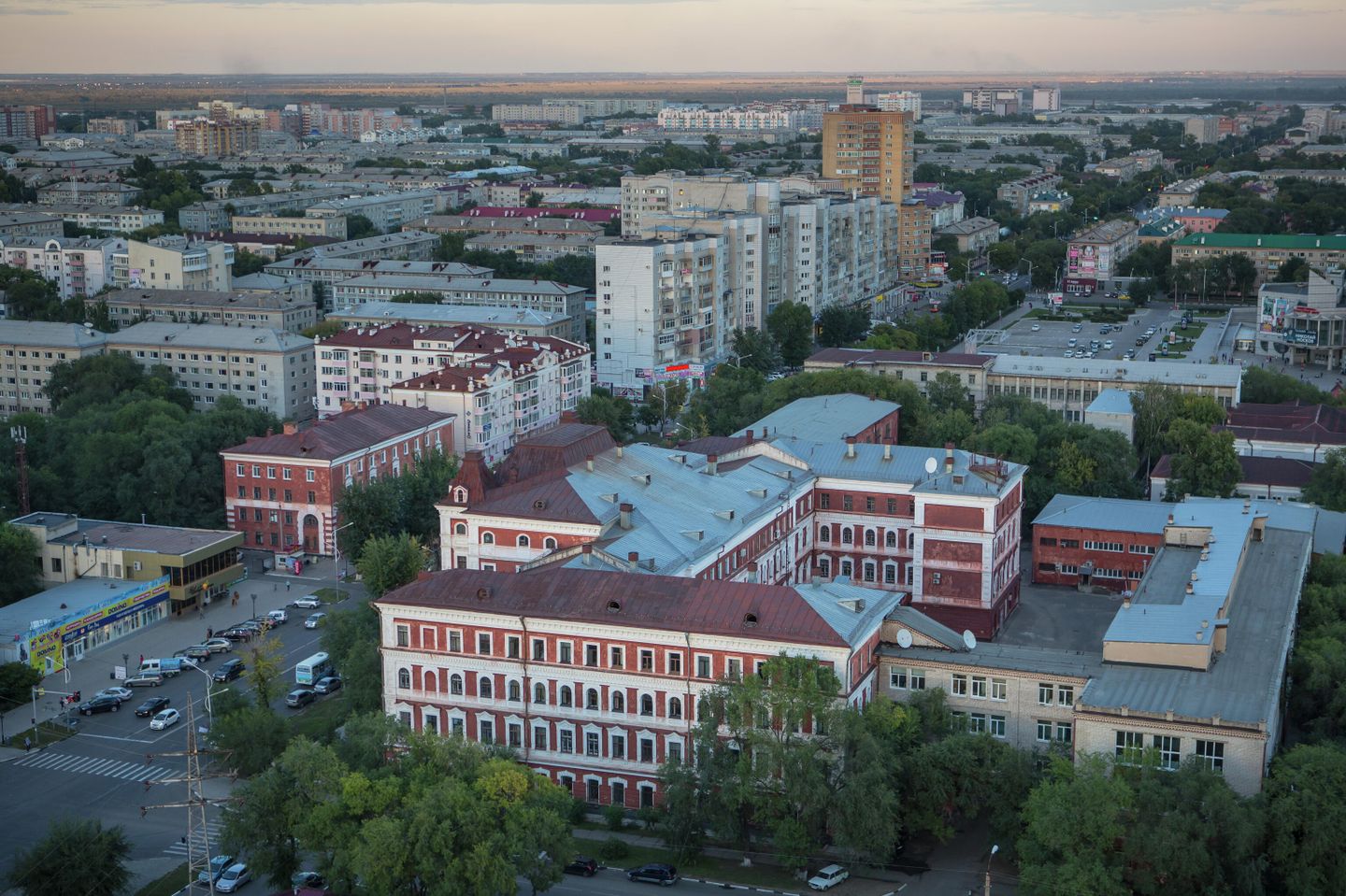 Вид на город Благовещенск в Амурской области