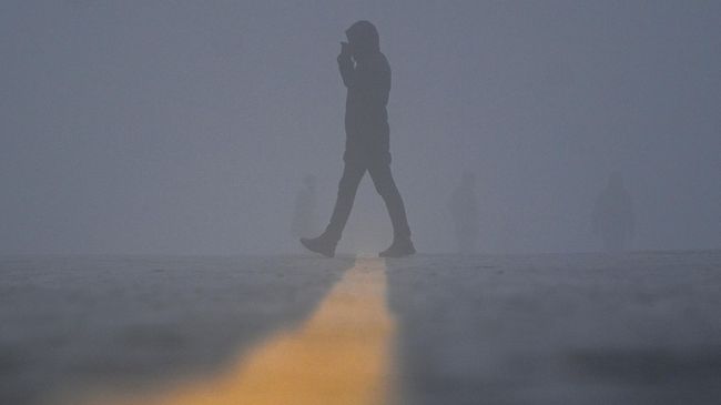 Мужчина на Красной площади в Москве