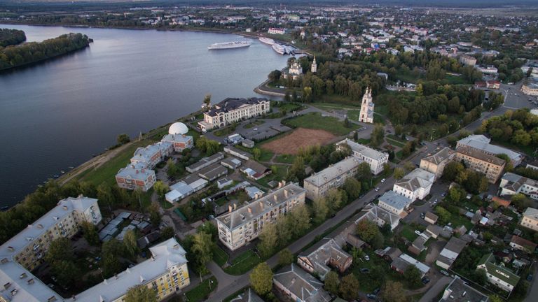 Углич с высоты птичьего полета Углич с высоты птичьего полета