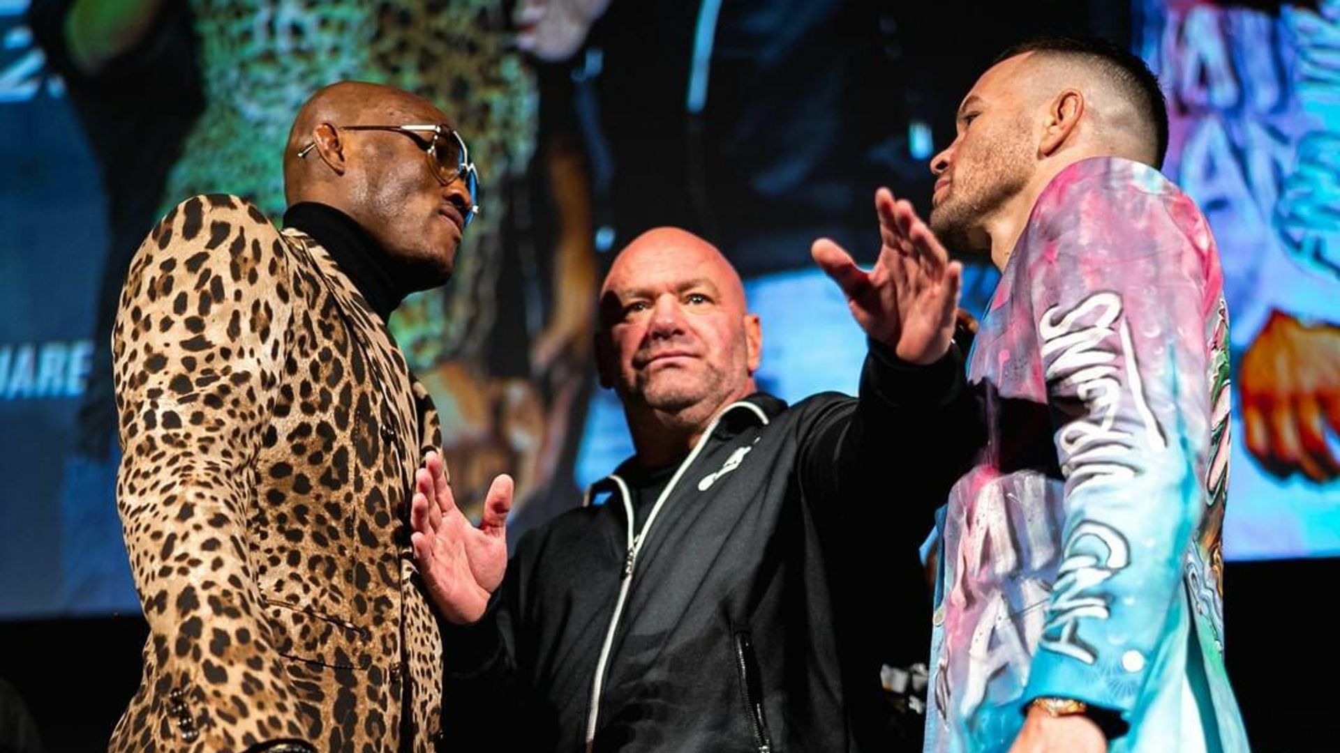 Камару Усман и Колби Ковингтон перед UFC 268 Камару Усман и Колби Ковингтон перед UFC 268 - РИА Новости, 1920, 05.11.2021