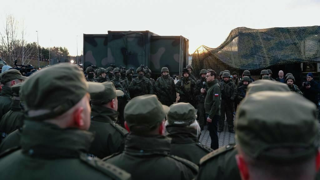 Премьер-министр Польши Матеуш Моравецкий на границе с Белоруссией - РИА Новости, 1920, 23.01.2023