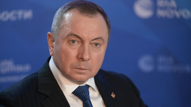Министр иностранных дел Белоруссии Владимир Макей во время интервью РИА Новости в Международном мультимедийном пресс-центре МИА Россия сегодня