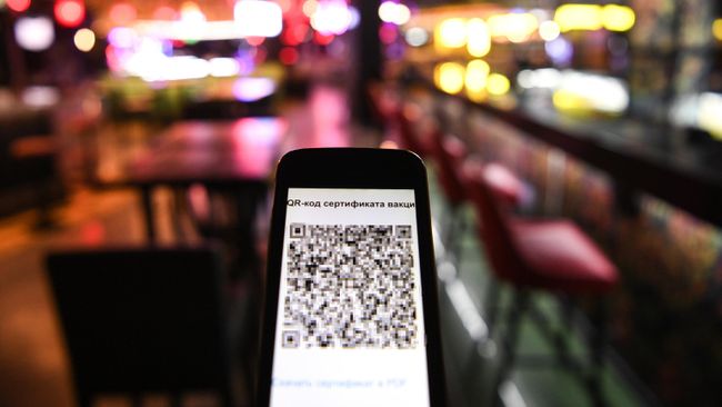 Демонстрация проверки QR-кода в ресторане Bla Bla Bar в Новосибирске