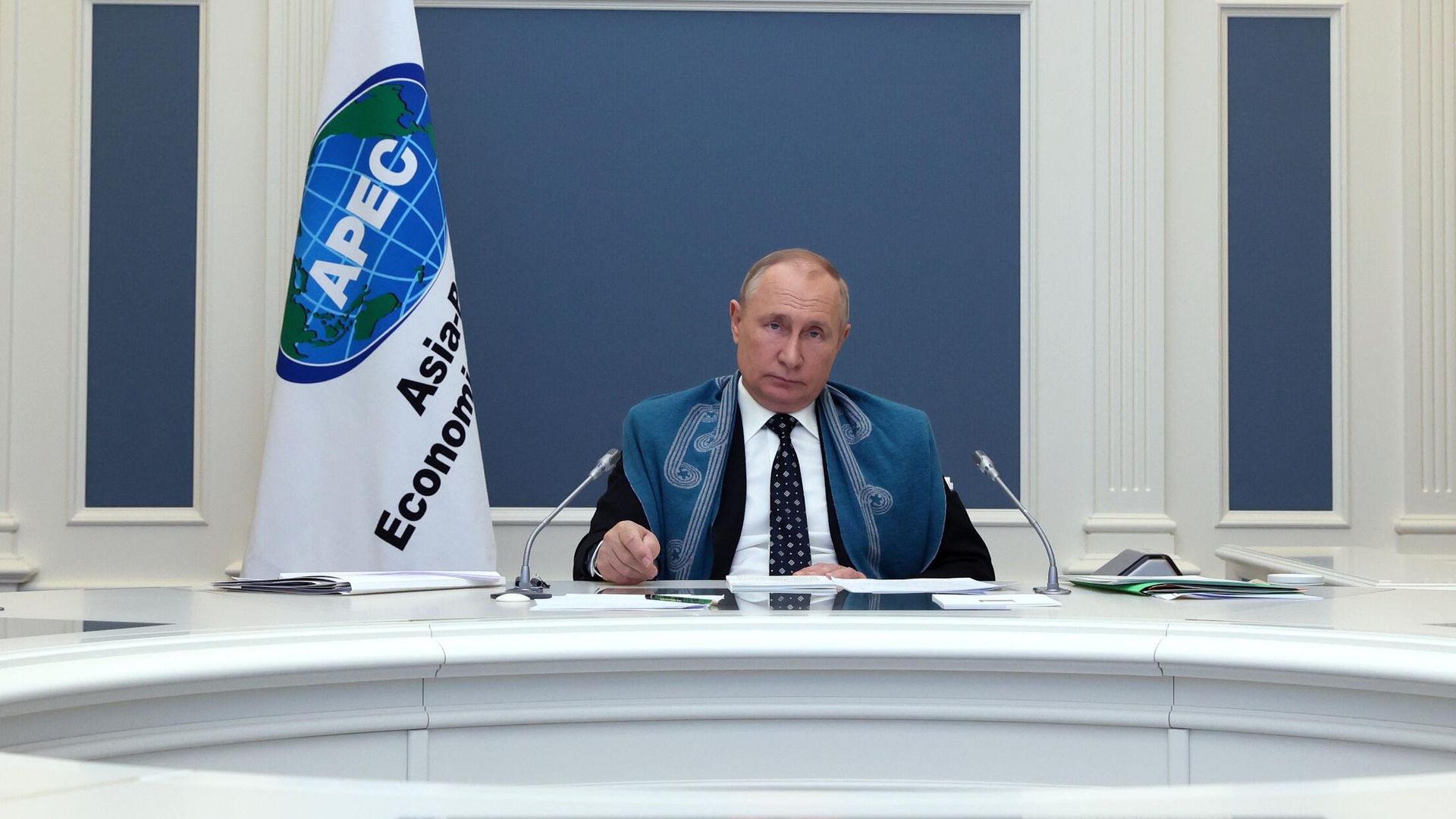  Президент РФ Владимир Путин принимает участие в работе саммита АТЭС - РИА Новости, 1920, 12.11.2021