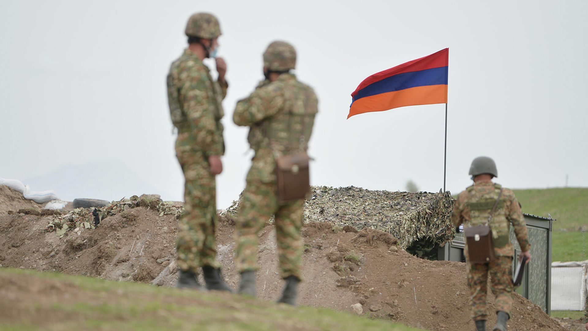 Армянские военнослужащие на границе с Азербайджаном Армянские военнослужащие на границе с Азербайджаном - РИА Новости, 1920, 10.01.2023
