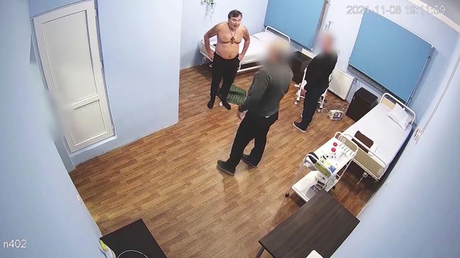 Михаил Саакашвили в палате тюремной больницы в Тбилиси