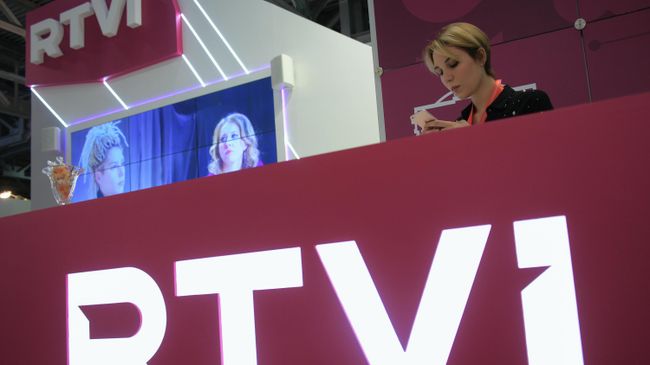 Стенд телеканала RTVI Стенд телеканала RTVI
