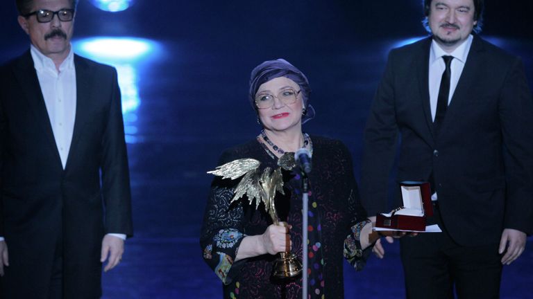 Церемония вручения Национальной премии Ника Актриса Нина Русланова Церемония вручения Национальной премии Ника Актриса Нина Русланова