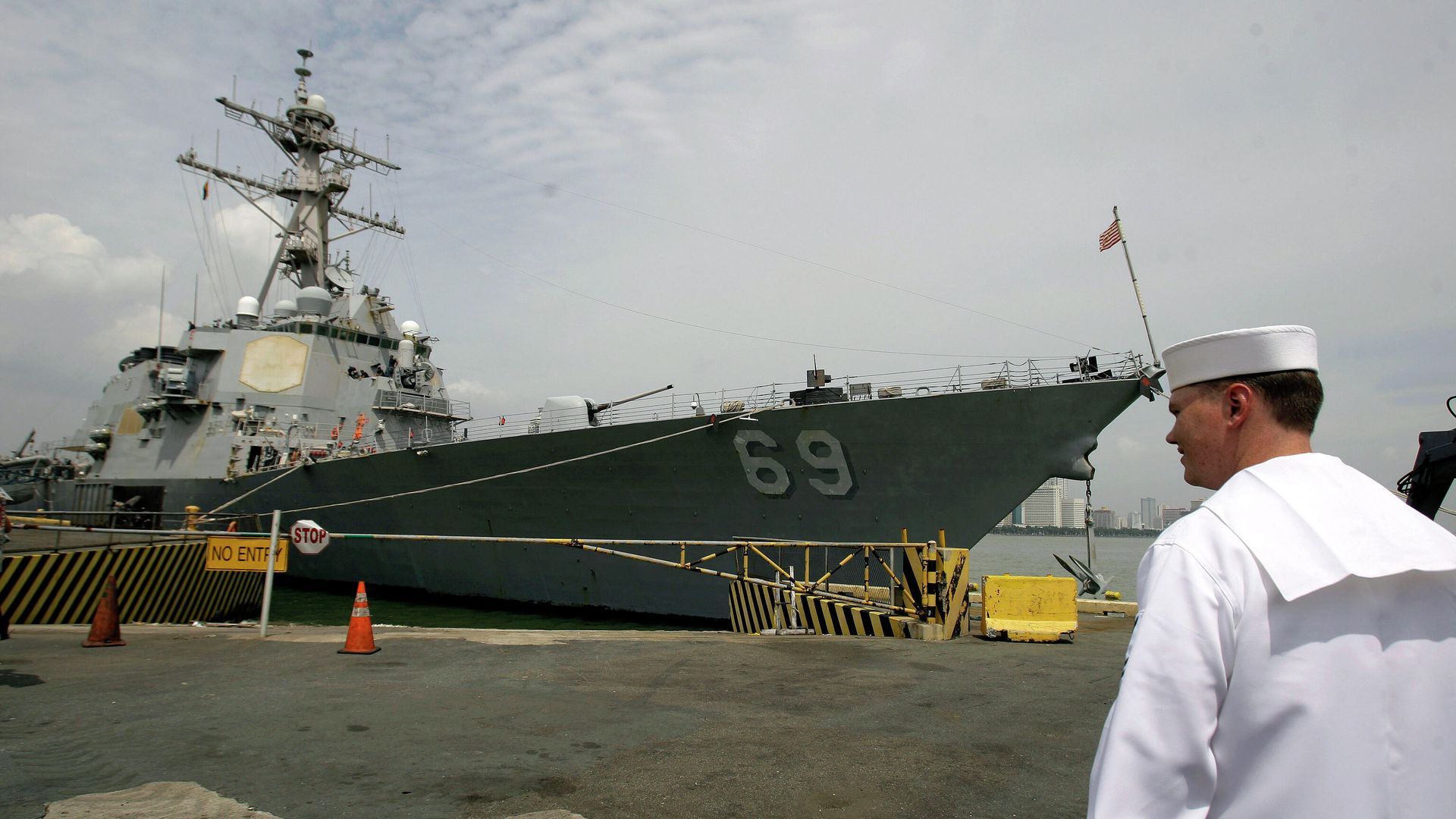 Ракетный эсминец типа Arleigh Burke, USS Milius (DDG 69) Ракетный эсминец типа Arleigh Burke, USS Milius (DDG 69) - РИА Новости, 1920, 19.07.2022