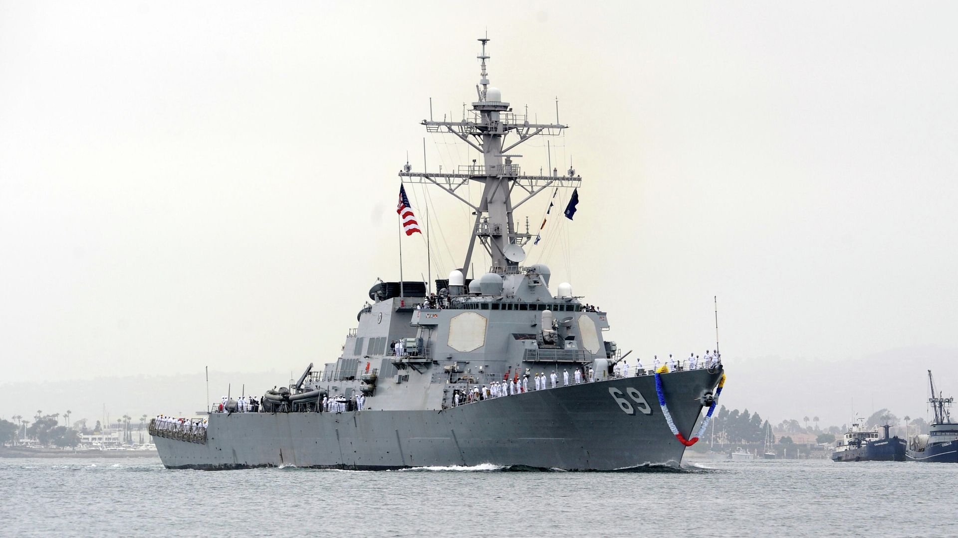 Ракетный эсминец ВМС США USS Milius Ракетный эсминец ВМС США USS Milius - РИА Новости, 1920, 23.03.2023
