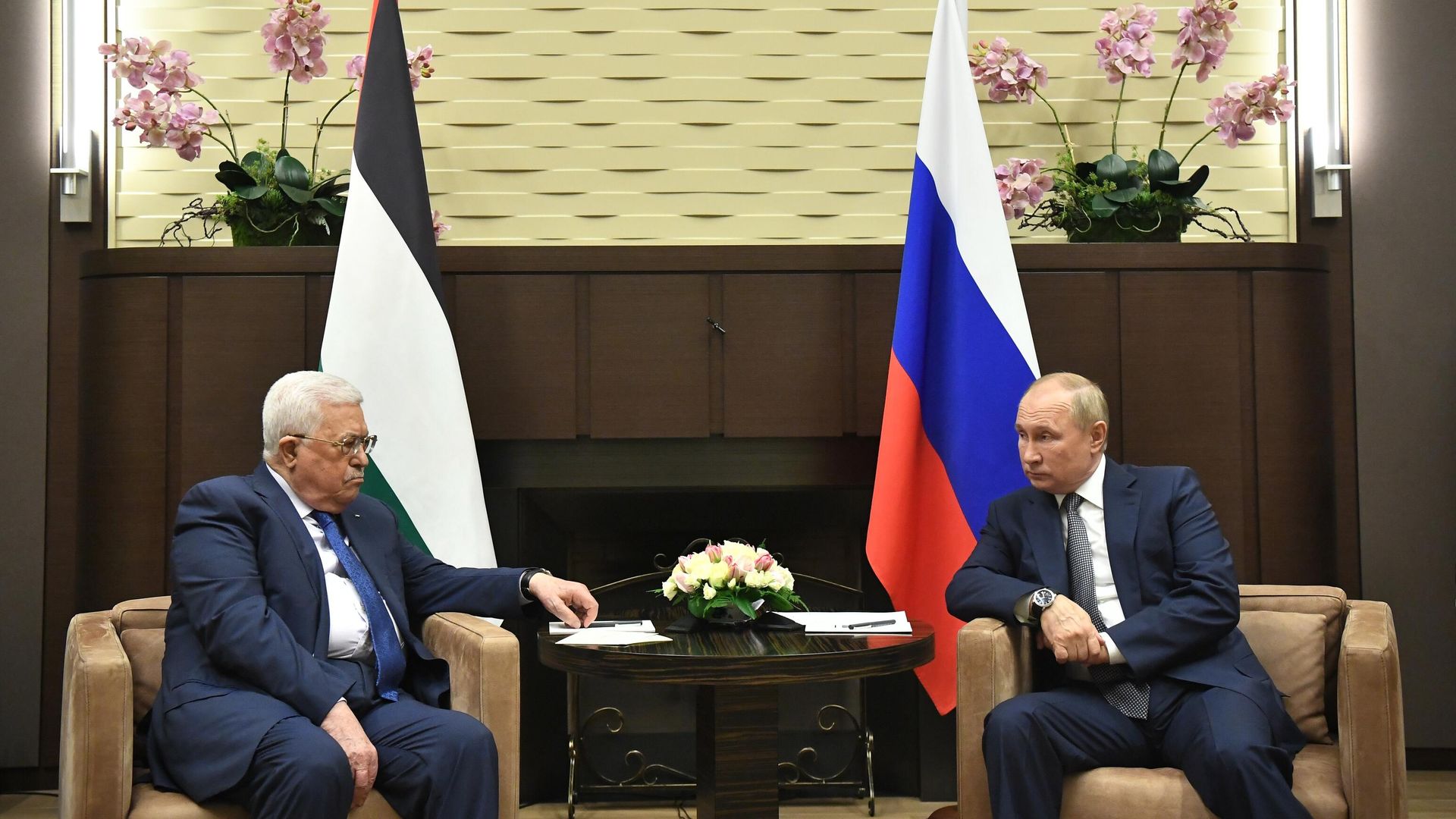Президент РФ Владимир Путин и президент Палестины Махмуд Аббас - РИА Новости, 1920, 13.10.2022