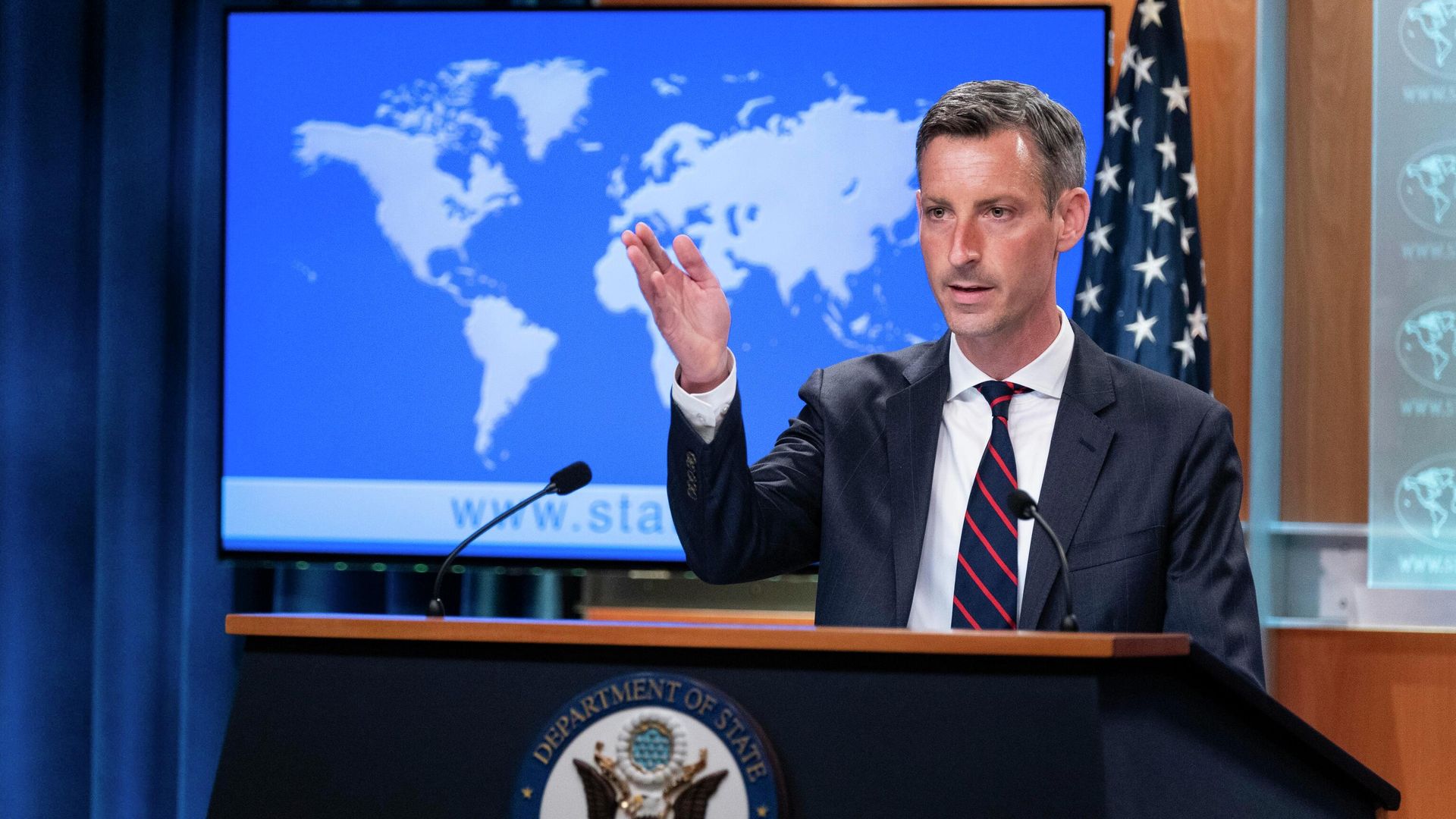 Представитель Госдепартамента США Нед Прайс - РИА Новости, 1920, 04.04.2022