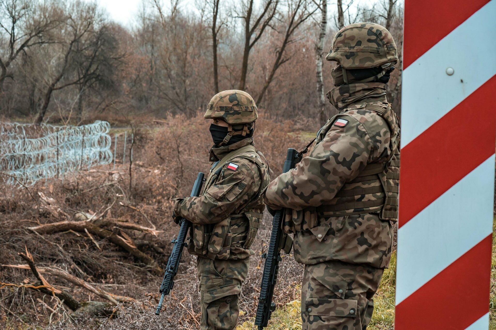 Польские военнослужащие на границе с Белоруссией Польские военнослужащие на границе с Белоруссией - РИА Новости, 1920, 27.10.2023