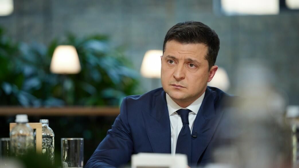 Президент Украины Владимир Зеленский во время пресс-марафона в Киеве - РИА Новости, 1920, 12.02.2022