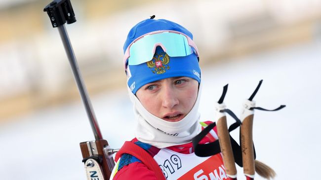 Светлана Миронова (Россия) на тренировке перед соревнованиями первого этапа Кубка мира по биатлону сезона 2021/22 в шведском Эстерсунде. Светлана Миронова (Россия) на тренировке перед соревнованиями первого этапа Кубка мира по биатлону сезона 2021/22 в шведском Эстерсунде.