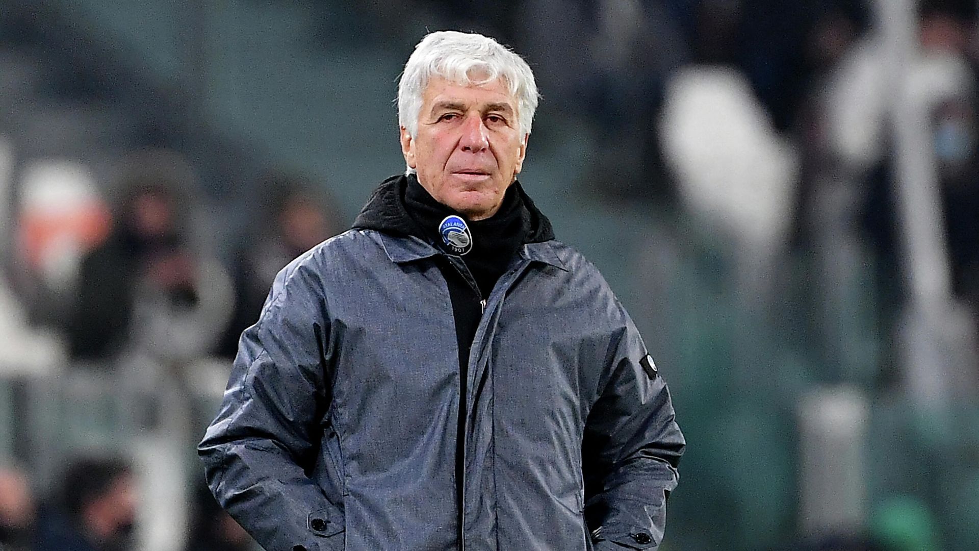 Atalanta's Italian coach Gian Piero Gasperini looks on during the Italian Serie A football match Juventus vs Atalanta at the Allianz Stadium in Turin, on November 27, 2021. (Photo by Isabella BONOTTO / AFP) Atalanta's Italian coach Gian Piero Gasperini looks on during the Italian Serie A football match Juventus vs Atalanta at the Allianz Stadium in Turin, on November 27, 2021. (Photo by Isabella BONOTTO / AFP) - РИА Новости, 1920, 30.11.2021