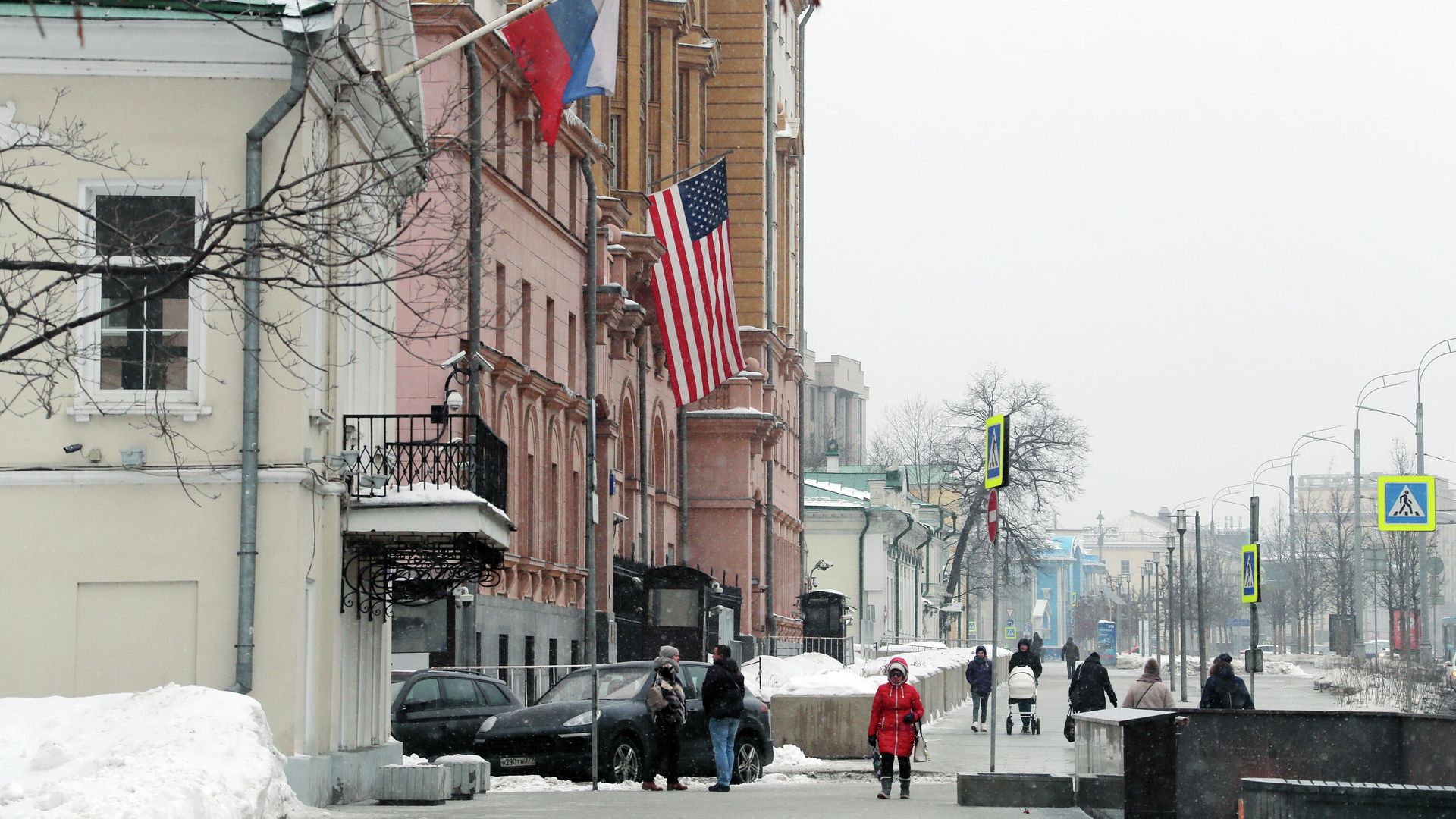 Здание посольства США в Москве - РИА Новости, 1920, 21.02.2022