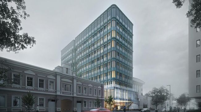 Проект дома в 1-м переулке Тружеников в московском районе Хамовники