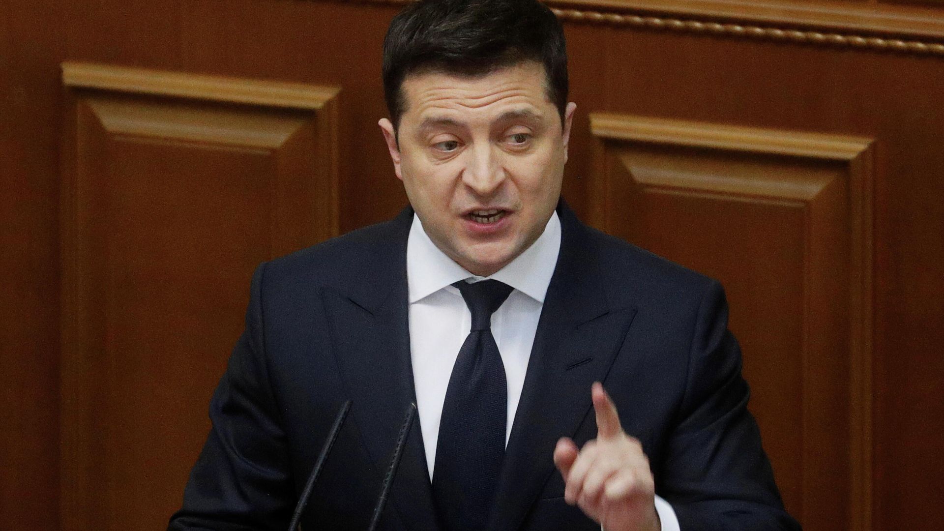Президент Украины Владимир Зеленский во время выступления в Верховной раде - РИА Новости, 1920, 21.12.2021