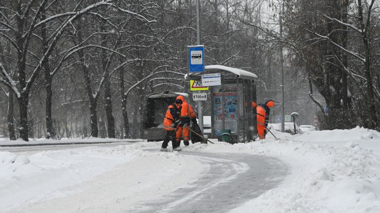 Снег в Москве Снег в Москве