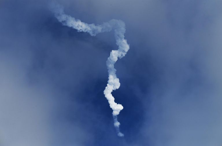 Запуск ракеты-носителя Союз-2.1а с транспортным пилотируемым кораблем Союз МС-20 со стартовой площадки космодрома Байконур Запуск ракеты-носителя Союз-2.1а с транспортным пилотируемым кораблем Союз МС-20 со стартовой площадки космодрома Байконур
