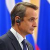 Премьер-министр Греции Кириакос Мицотакис во время пресс-конференции по итогам переговоров с президентом РФ Владимиром Путиным Премьер-министр Греции Кириакос Мицотакис во время пресс-конференции по итогам переговоров с президентом РФ Владимиром Путиным