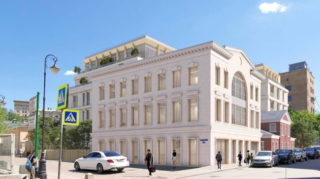 Проект жилого комплекса в Старомонетном переулке Москвы
