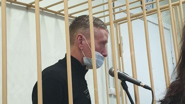 Август Мейер в суде. Кадр видео