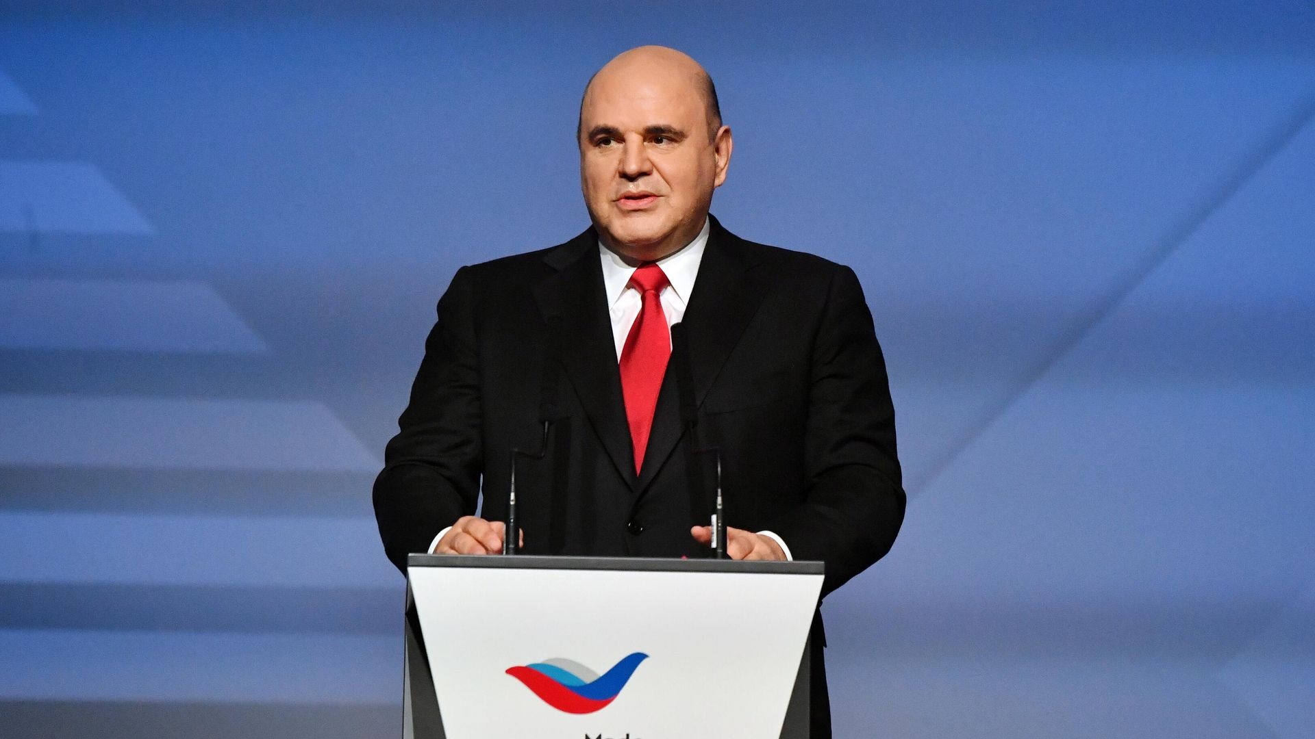 Председатель правительства РФ Михаил Мишустин выступает на пленарном заседании 2030 - уже завтра. Что делать? Международного экспортного форума Сделано в России - 2021 в Центре международной торговли Председатель правительства РФ Михаил Мишустин выступает на пленарном заседании 2030 - уже завтра. Что делать? Международного экспортного форума Сделано в России - 2021 в Центре международной торговли - РИА Новости, 1920, 14.12.2021
